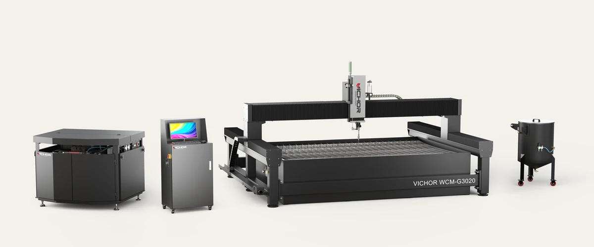 VICHOR WCM-G3020 standard waterjet cutting machine with 3 × 2 m cutting table
